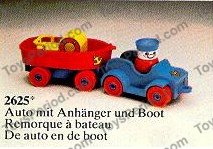 Lego 2625 Car With Boat And Trailer Set Parts Inventory And Instructions Lego Reference Guide