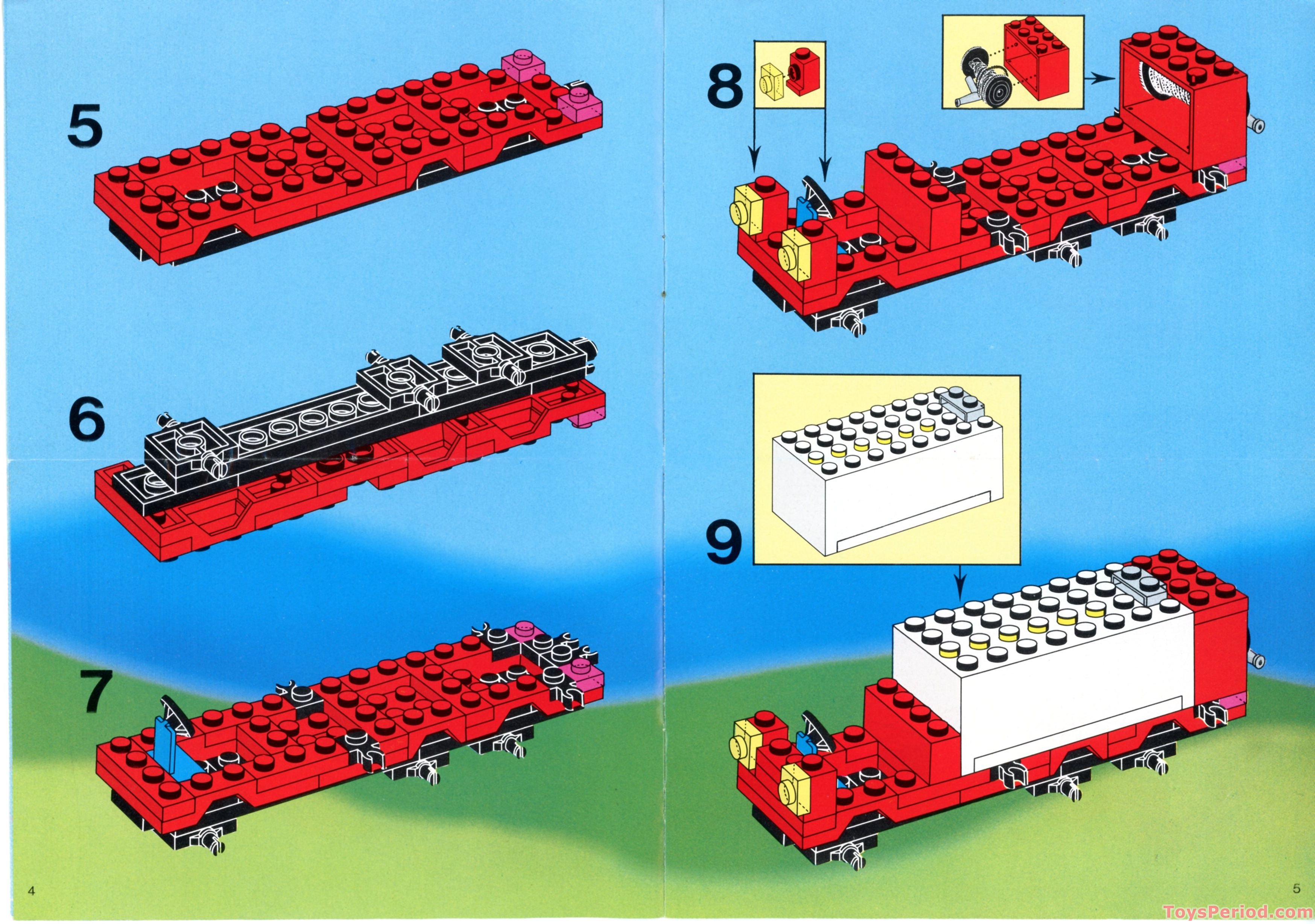 LEGO 6480 Light and Sound Hook and Ladder Truck Instructions and