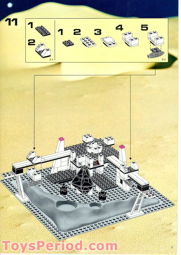 LEGO 6972 Polaris-I Space Lab Instructions and Parts List