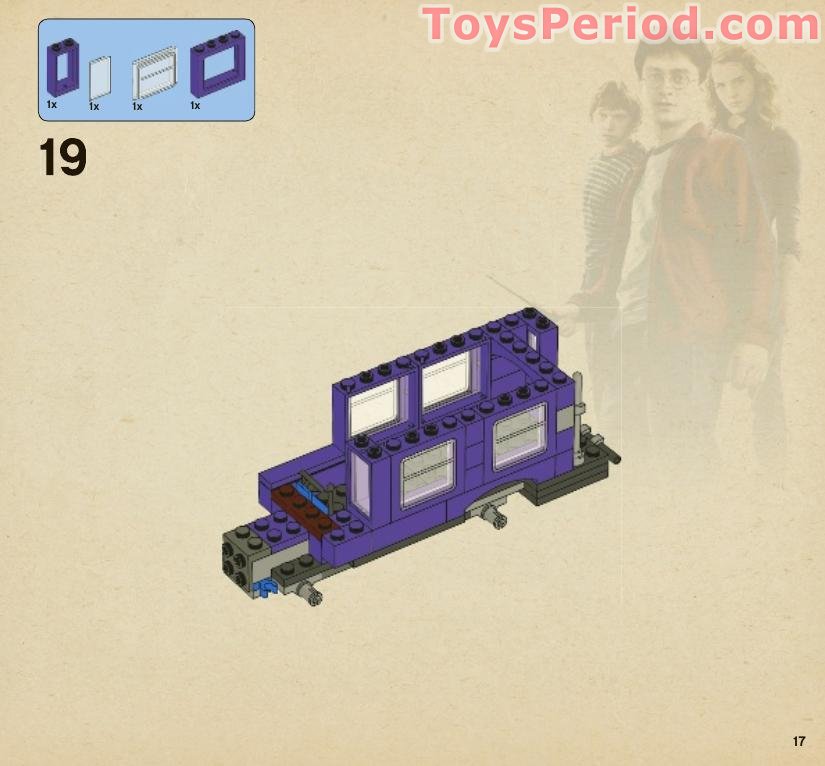 LEGO 4866 The Knight Bus Instructions and Parts List