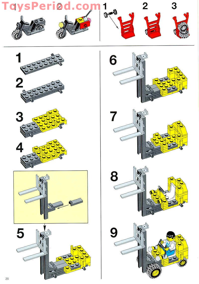 LEGO 4563 Load and Haul Railroad Instructions and Parts List