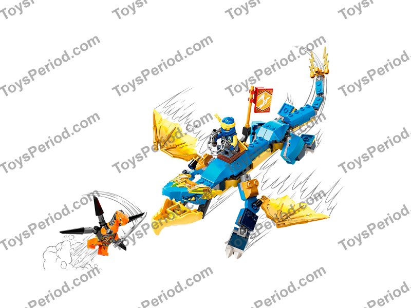 LEGO 71760 Jay's Thunder Dragon EVO Set Parts List