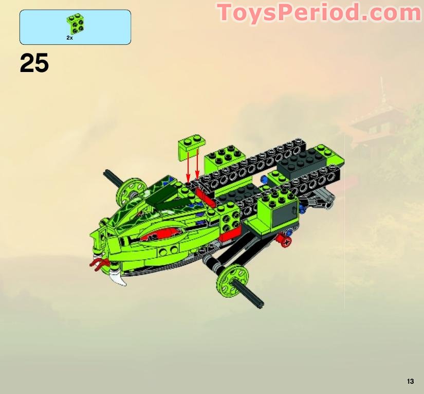 「掘り出し」フィーバーモンスター LEGO 9445 Fangpyre Truck Ambush Instructions and Parts List