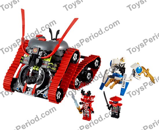 Head Green Eyes and Red Face Markings Ninjago 70504 LEGO x 10 White Minifig