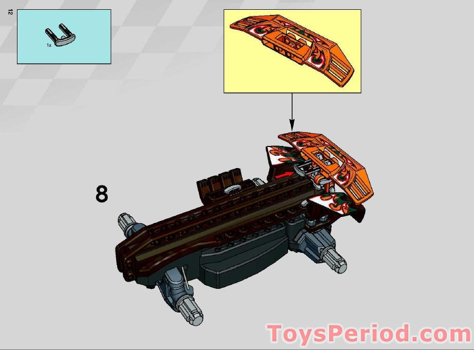 LEGO 8676 Sunset Cruiser Instructions and Parts List