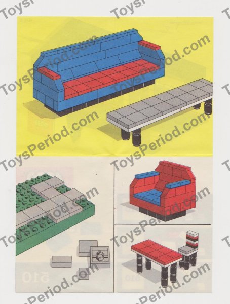 LEGO 510-2 Tiles Instructions and Parts List