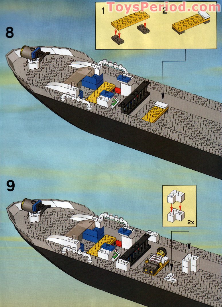 lego 7899 police boat set parts inventory and instructions small light bar for car