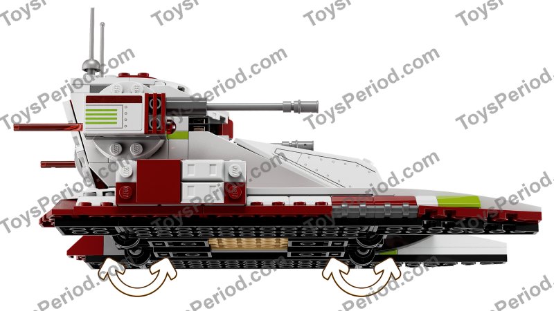 LEGO 75342 Republic Fighter Tank Set Parts List