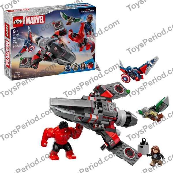 LEGO 76292 Captain America vs. Red Hulk Battle Set Parts List