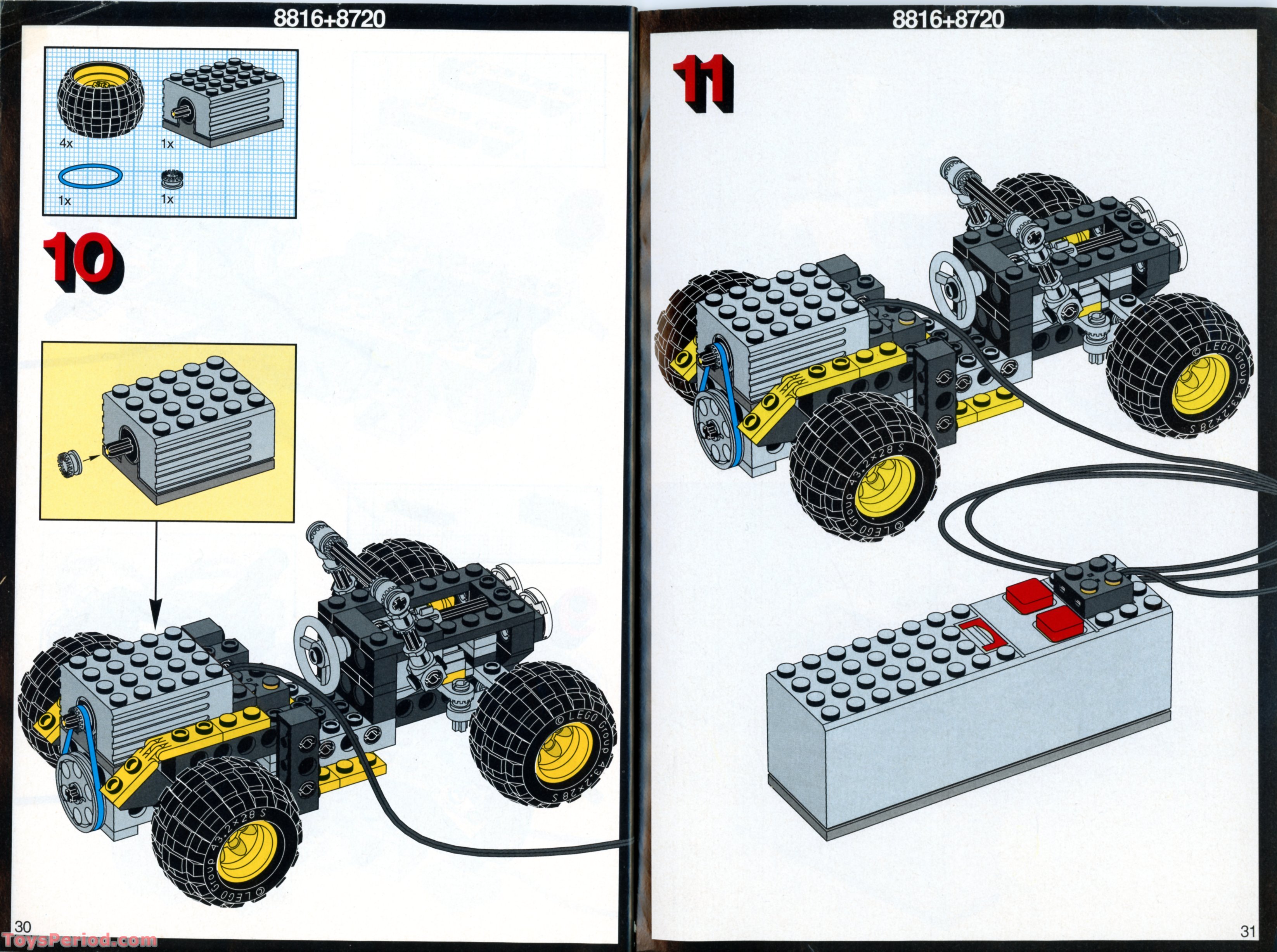 LEGO 8816 Off-Road Rambler Instructions and Parts List