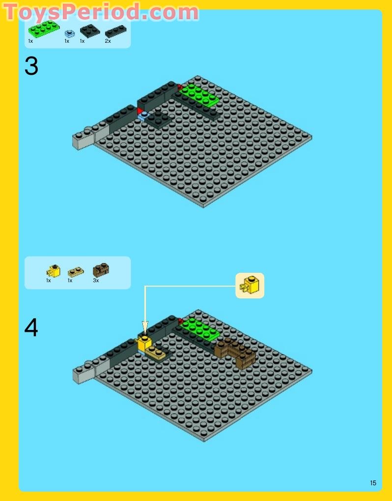 LEGO 31012 Family House Instructions and Parts List