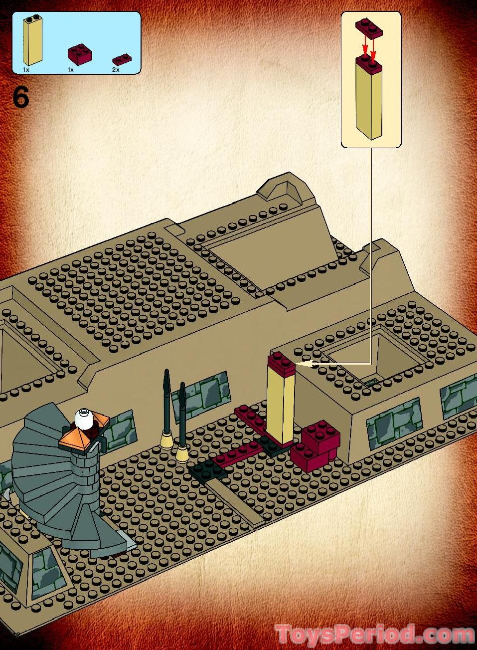 LEGO 7627 Temple of the Crystal Skull Instructions and Parts List