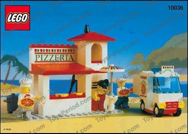 LEGO 10036 Pizza to Go Instructions and Parts List