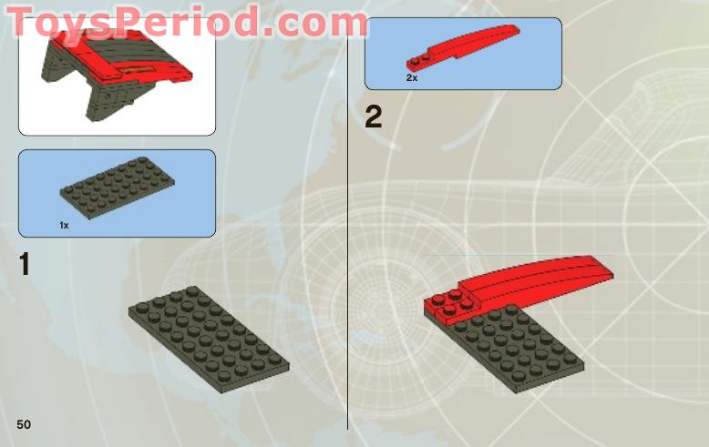 LEGO 8484 Ultimate Build Lightning McQueen Instructions and Parts List