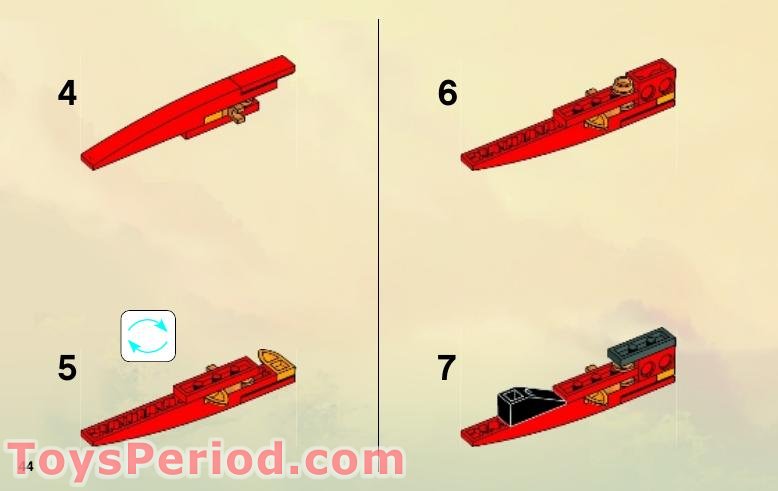 LEGO 9441 Kai's Blade Cycle Instructions and Parts List