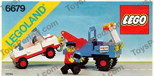 LEGO 6679-2 Exxon Tow Truck Instructions and Parts List