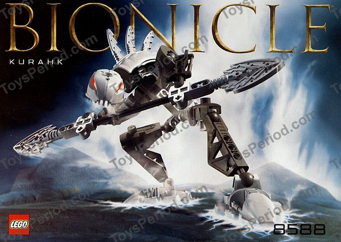 LEGO 8588-1 Kurahk Set Parts Inventory 