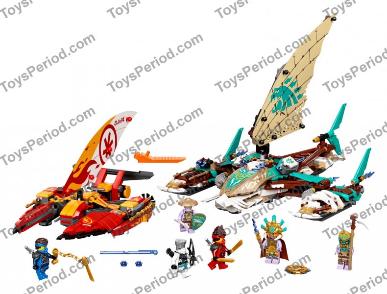 LEGO 71748 Catamaran Sea Battle Set Parts List
