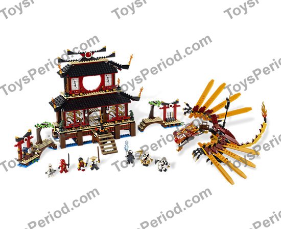 LEGO 2507 Fire Temple Instructions and Parts List