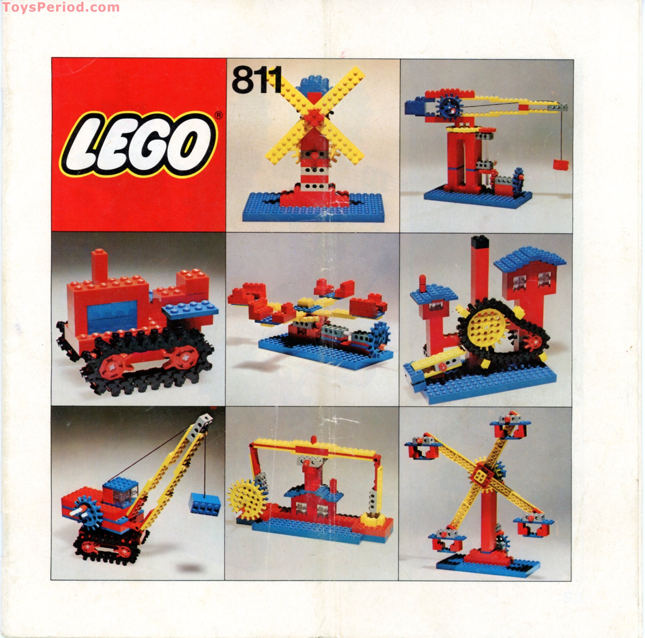 LEGO 811-2 Gear Crane Set Instructions and Parts List