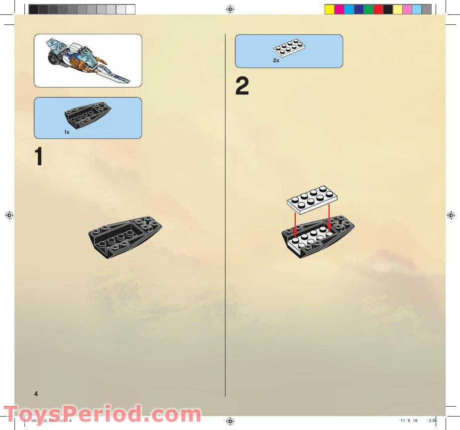 LEGO 9445 Fangpyre Truck Ambush Instructions and Parts List