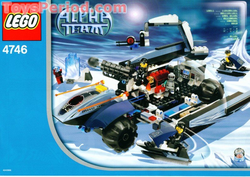 At.4点 LEGO 4746 Mobile Command Center Instructions and Parts List