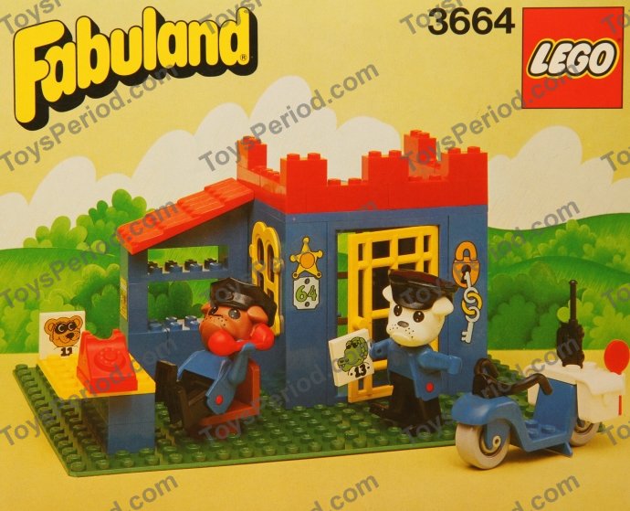 LEGO 3664 Police Station Instructions and Parts List