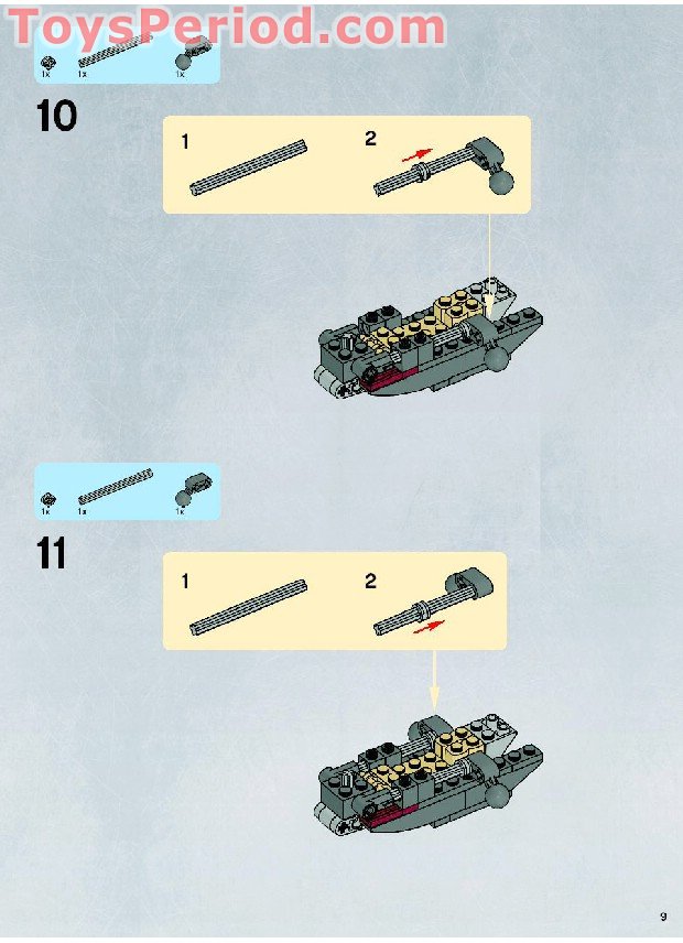 LEGO 7673 Magna Guard Starfighter Instructions and Parts List