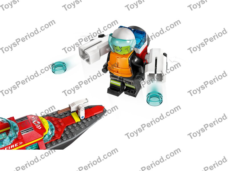 LEGO 60373 Fire Rescue Boat Set Parts List