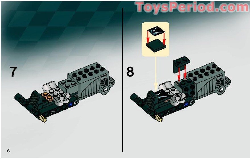 LEGO 8164 Extreme Wheelie Instructions and Parts List