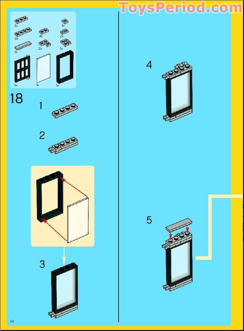 LEGO 10182 Cafe Corner (Café Corner) Instructions and Parts List