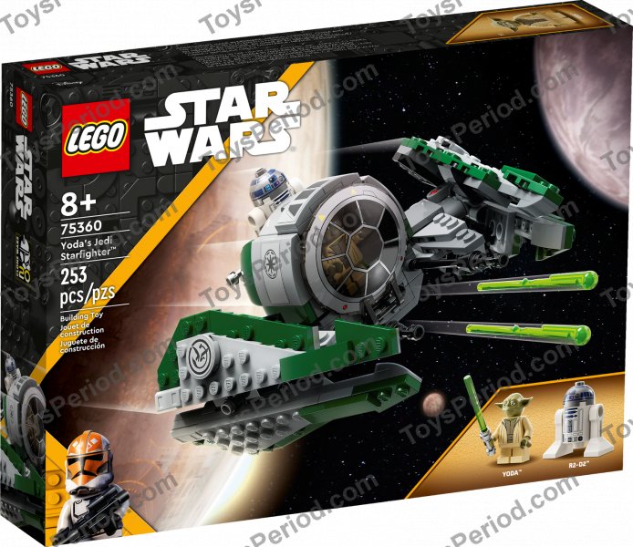 LEGO 75360 Yoda's Jedi Starfighter Set Parts List