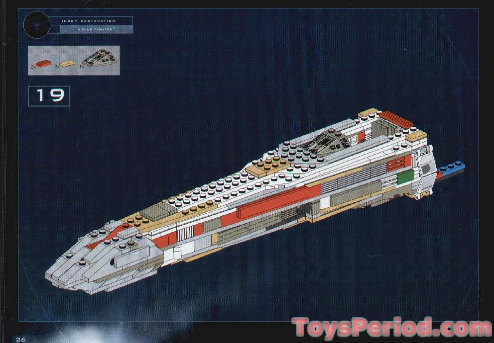 Lego White Slope Inverted 45 Degree 2x2 Double Convex 7191