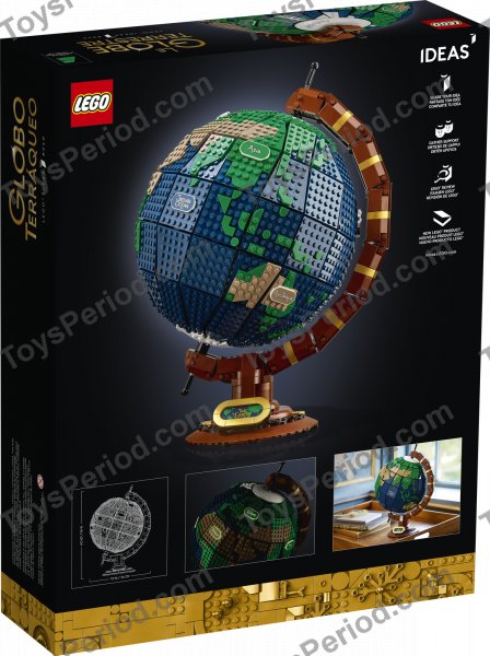 LEGO 21332 The Globe Set Parts List