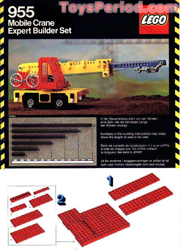 Lego 955 Mobile Crane Set Parts Inventory And Instructions Lego Reference Guide