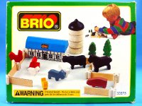 brio train farm set