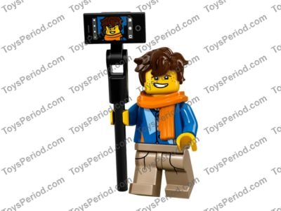 New Lego Minifig Hair Girl Pigtails High Long Bangs Top Hole Bright Light Yellow