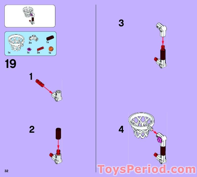 LEGO 41008 Heartlake City Pool Instructions and Parts List