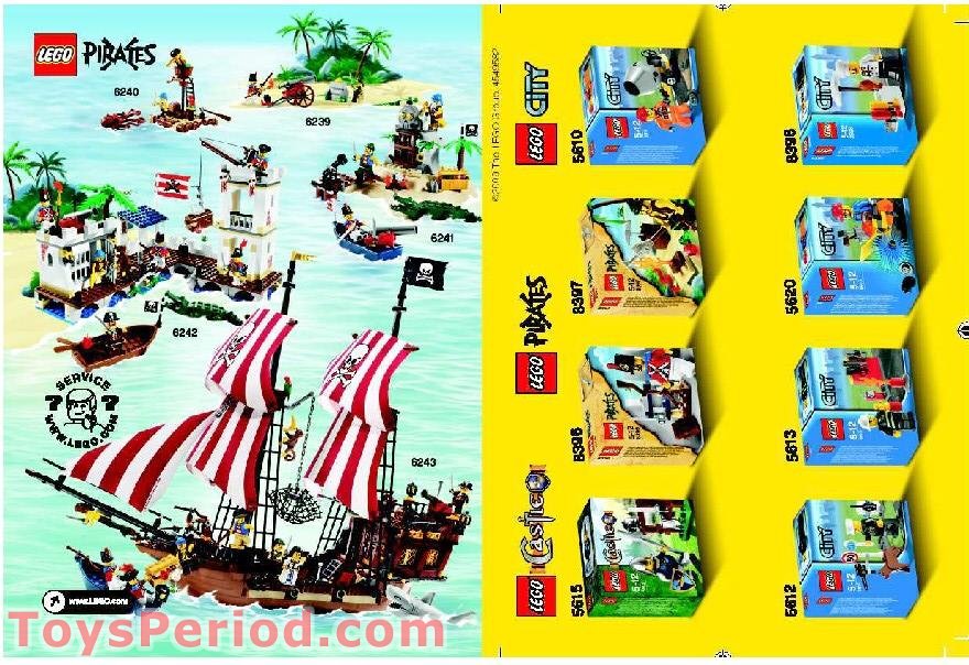 LEGO 8396 Soldier's Arsenal Instructions and Parts List