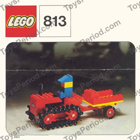 LEGO 813-2 Gear Bulldozer Set Instructions and Parts List