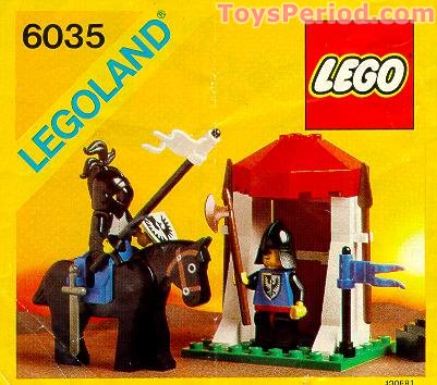 U LEGO 6035 Castle Guard Instructions and Parts List