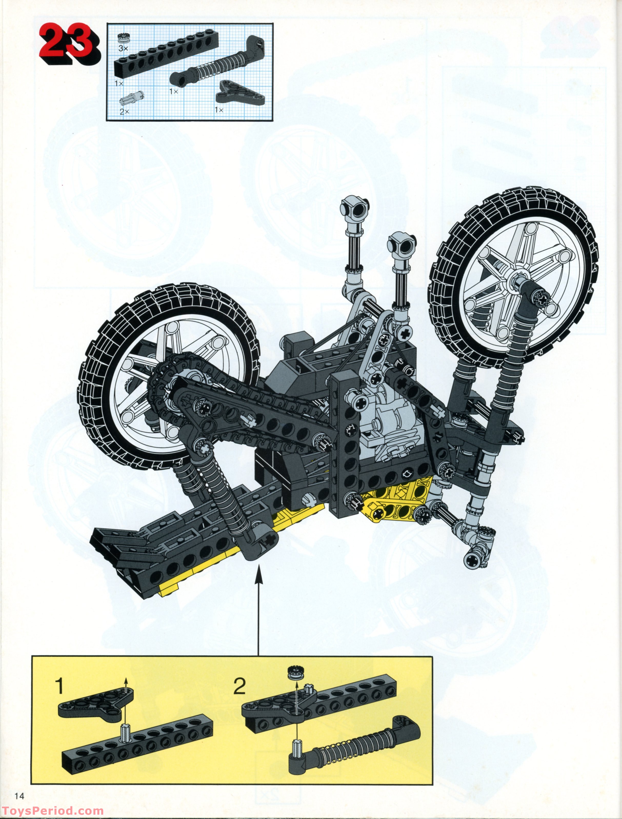LEGO 8838 Shock Cycle Instructions and Parts List