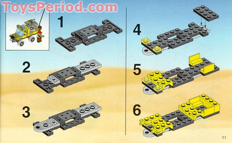 LEGO 6490 Amazon Crossing Instructions and Parts List