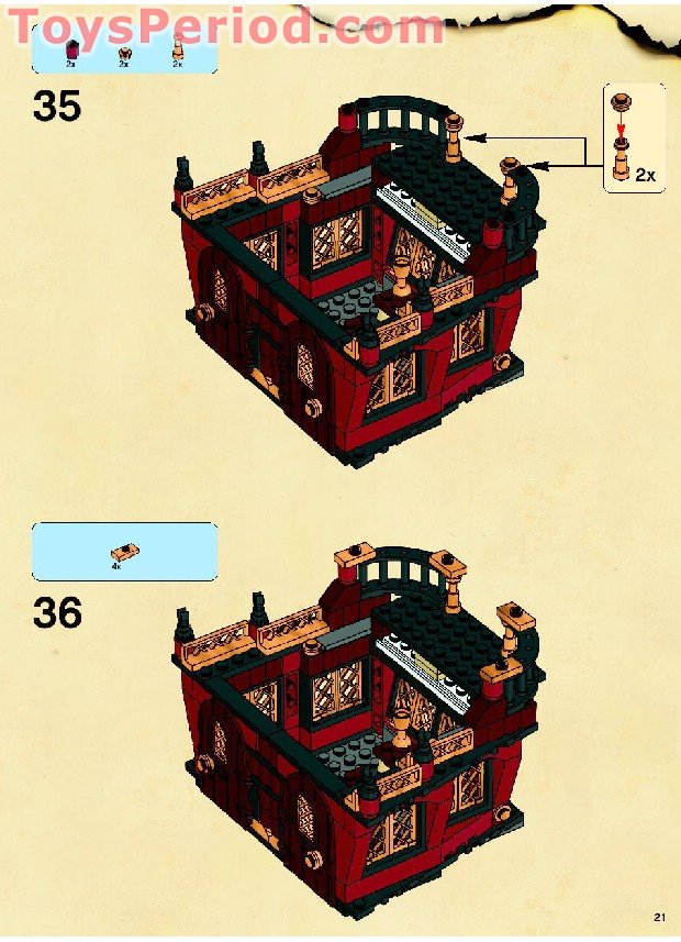 LEGO 6243 Brickbeard's Bounty Instructions and Parts List