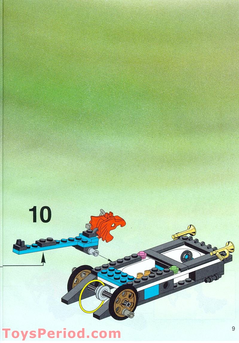 LEGO 6496 Whirling Time Warper Instructions and Parts List