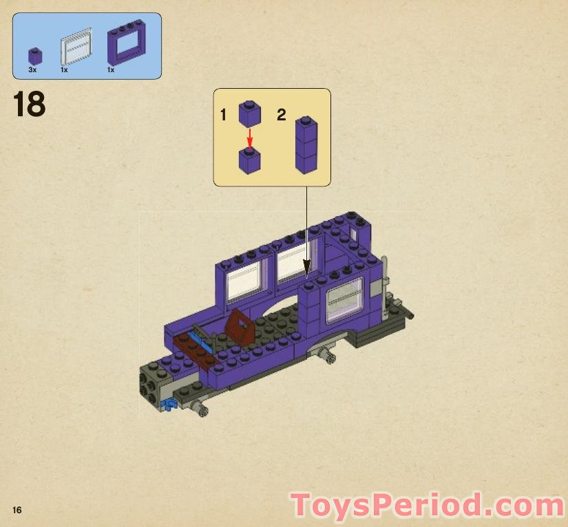 LEGO 4866 The Knight Bus Instructions and Parts List