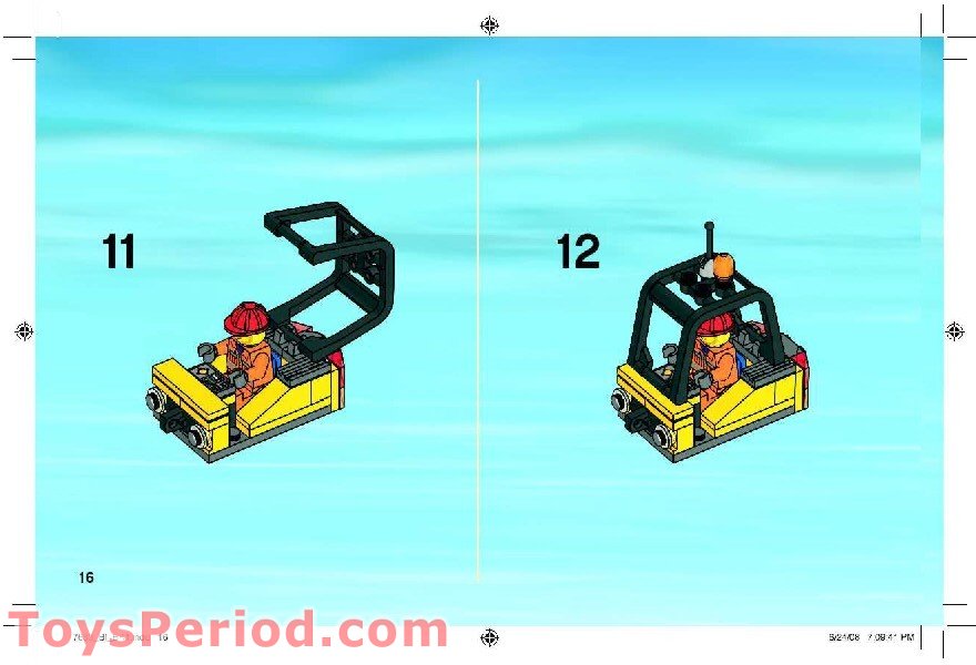 LEGO 7633 Construction Site Instructions and Parts List