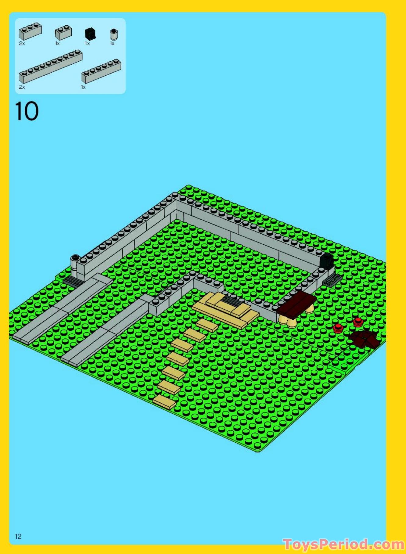 LEGO 5891 Apple Tree House Instructions and Parts List