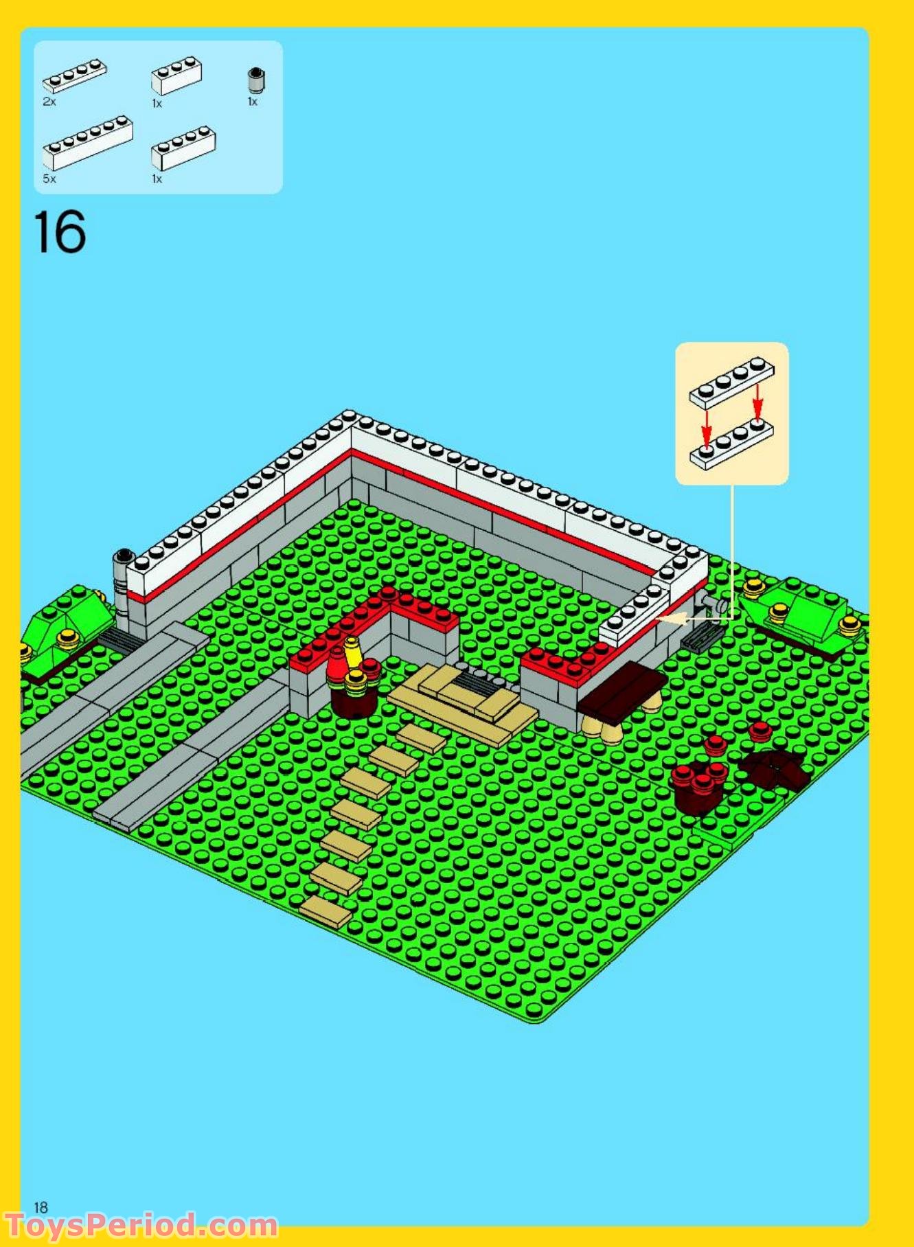 LEGO 5891 Apple Tree House Instructions and Parts List