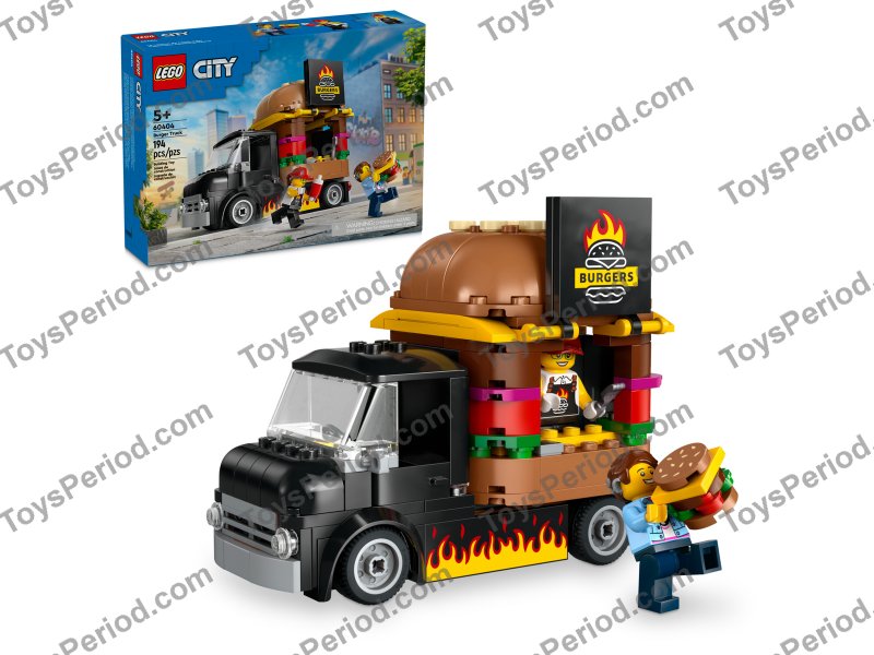 武者人形 LEGO 60404 Burger Truck Set Parts List